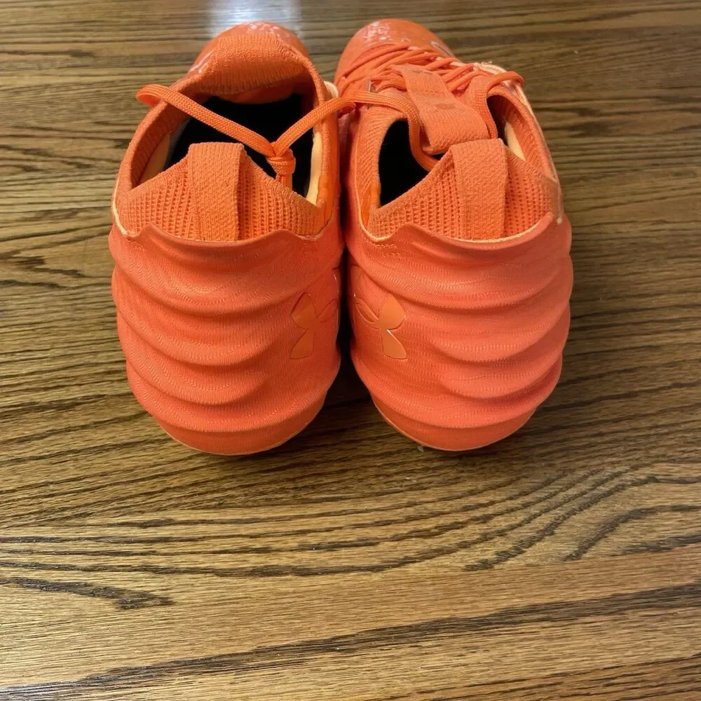 Under Armour Blur 2 MC Suede Orange Football Cleats Men's Size 16 NEW